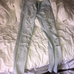 Ripped AE super skinny jeans